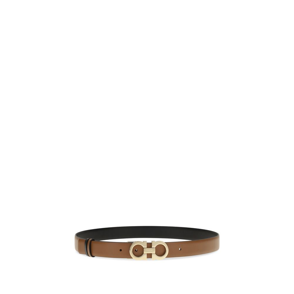 Ferragamo Brown Calf Leather Regular Belt