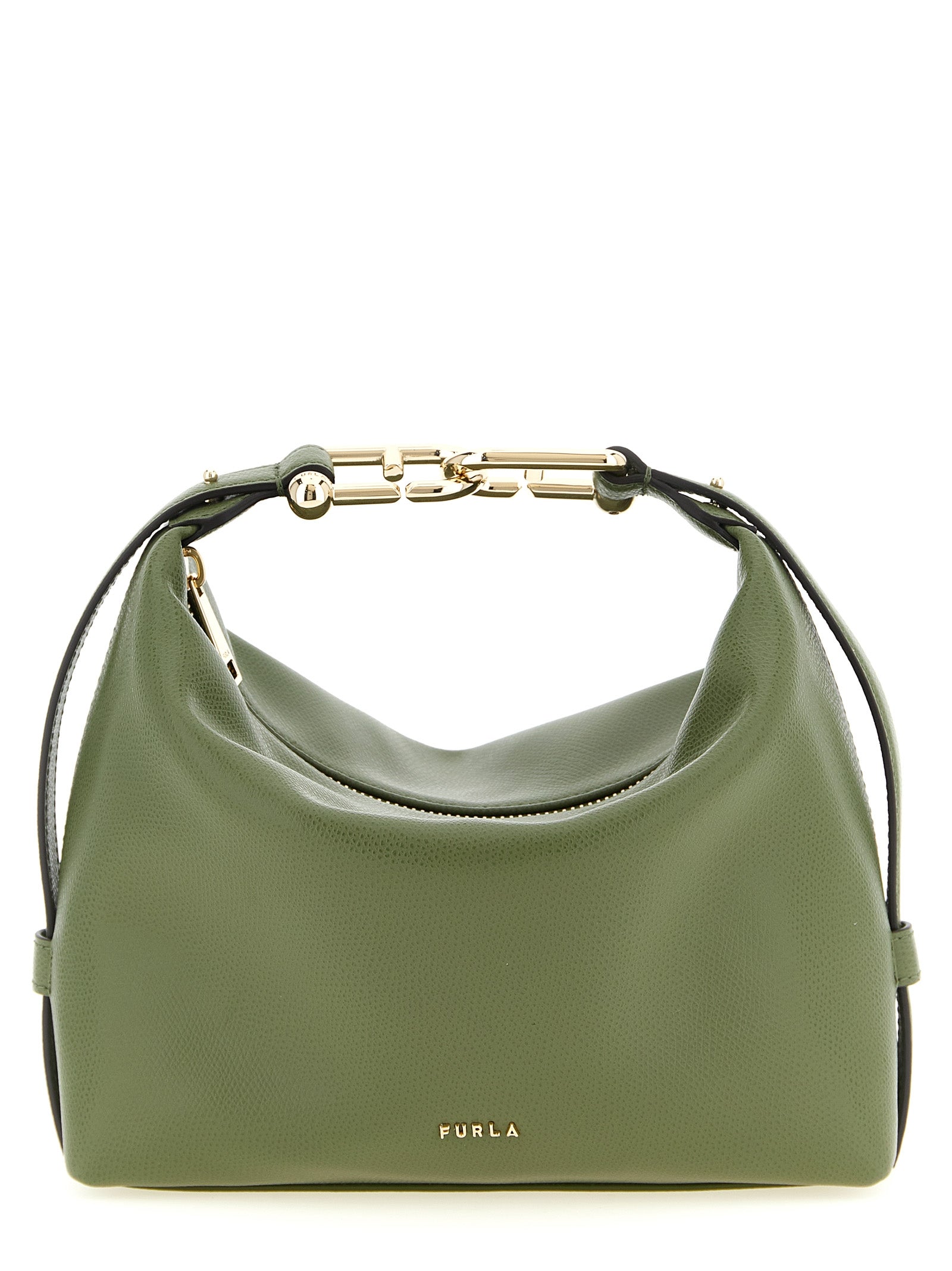 Bicolor Calfskin Shoulder Bag