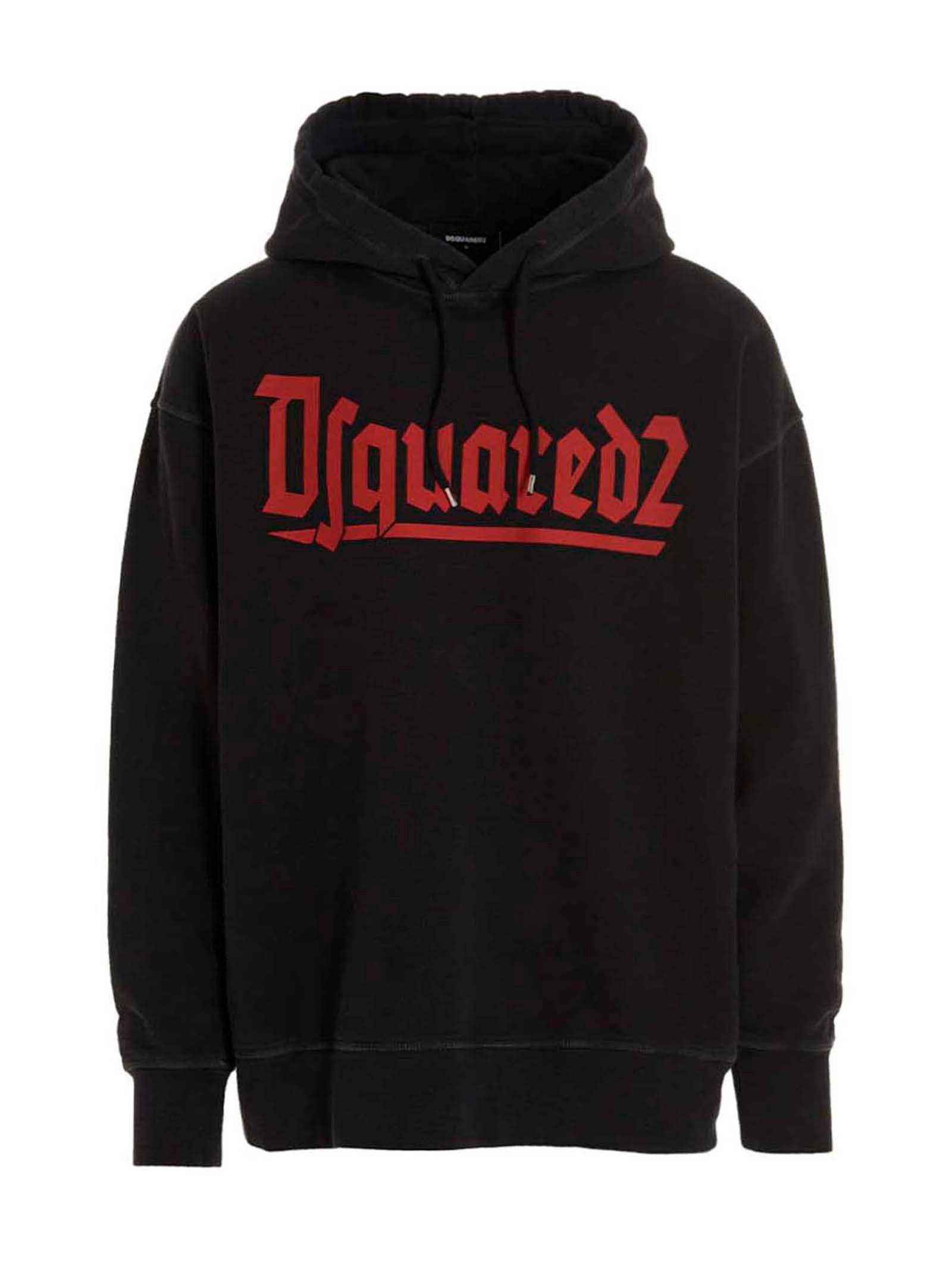 Dsquared2 Black Cotton Sweatshirt