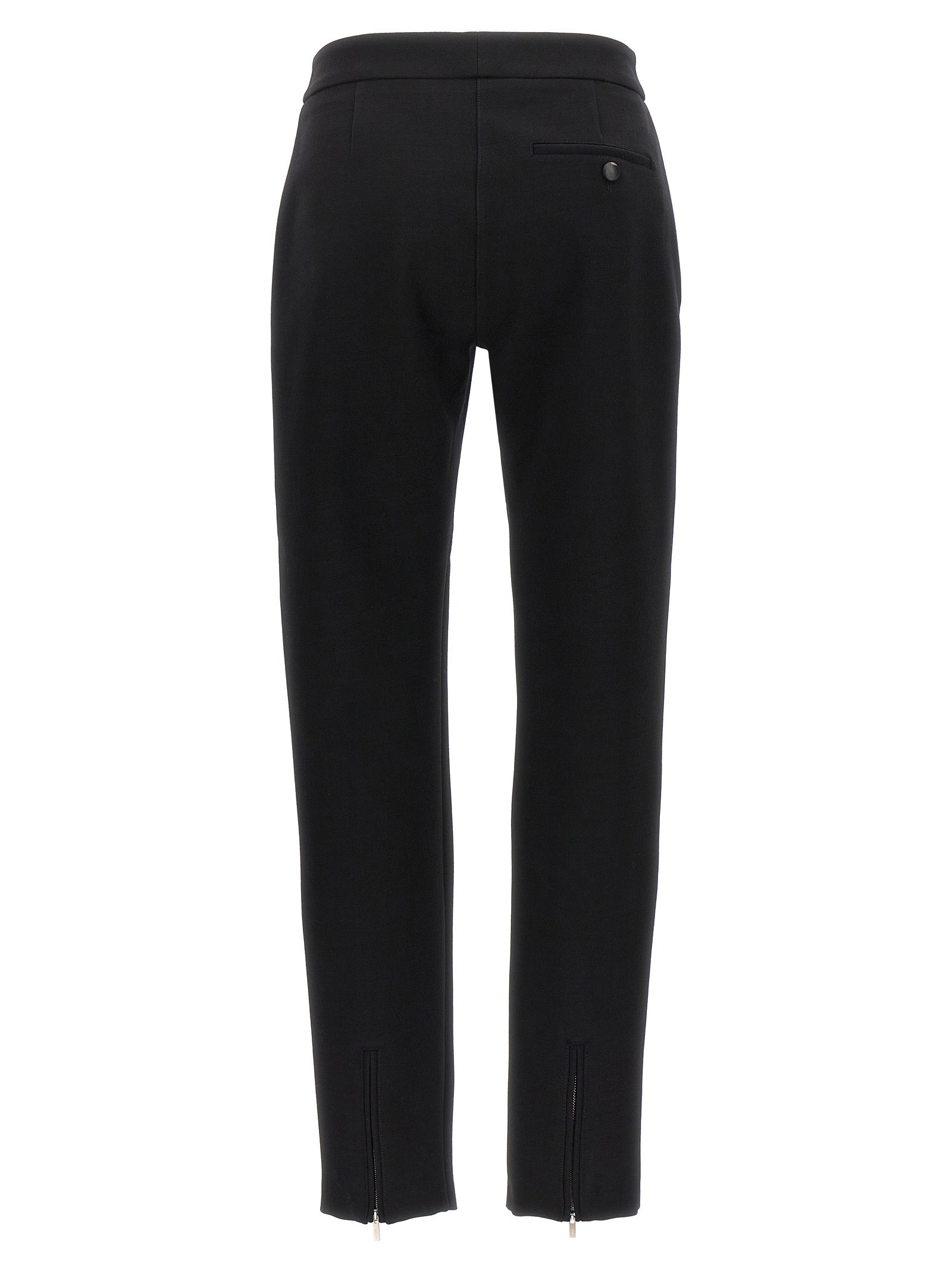 Ferragamo Black Elastane Skinny Trousers