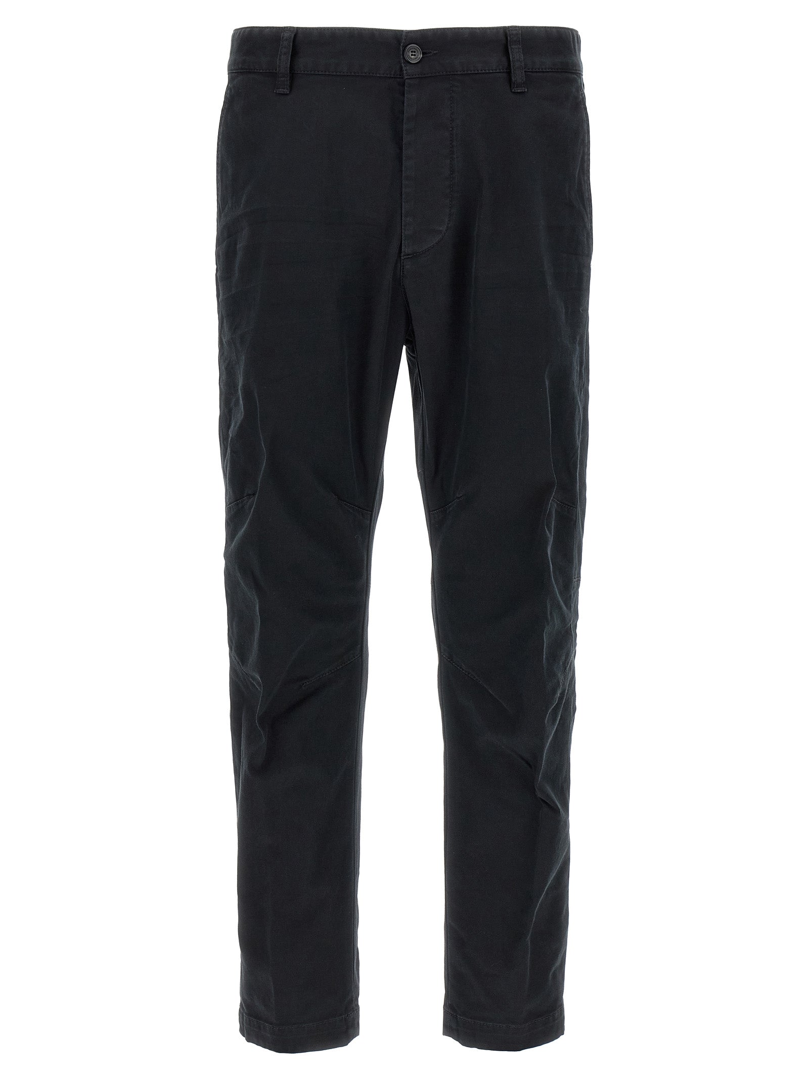 Dsquared2 Black Cotton Chino Trousers
