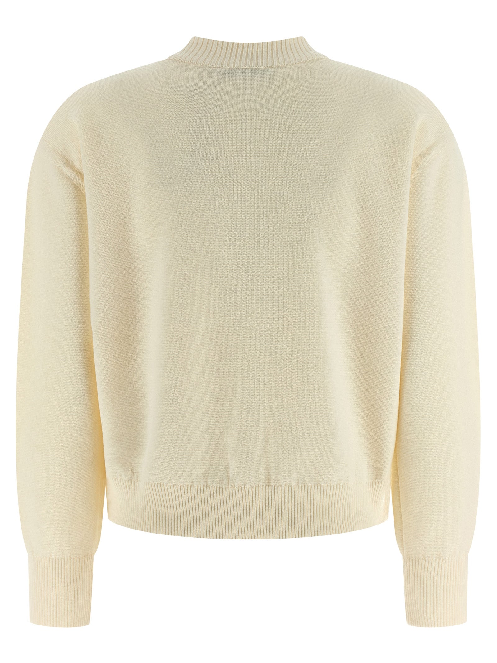 White Virgin Wool Cardigan