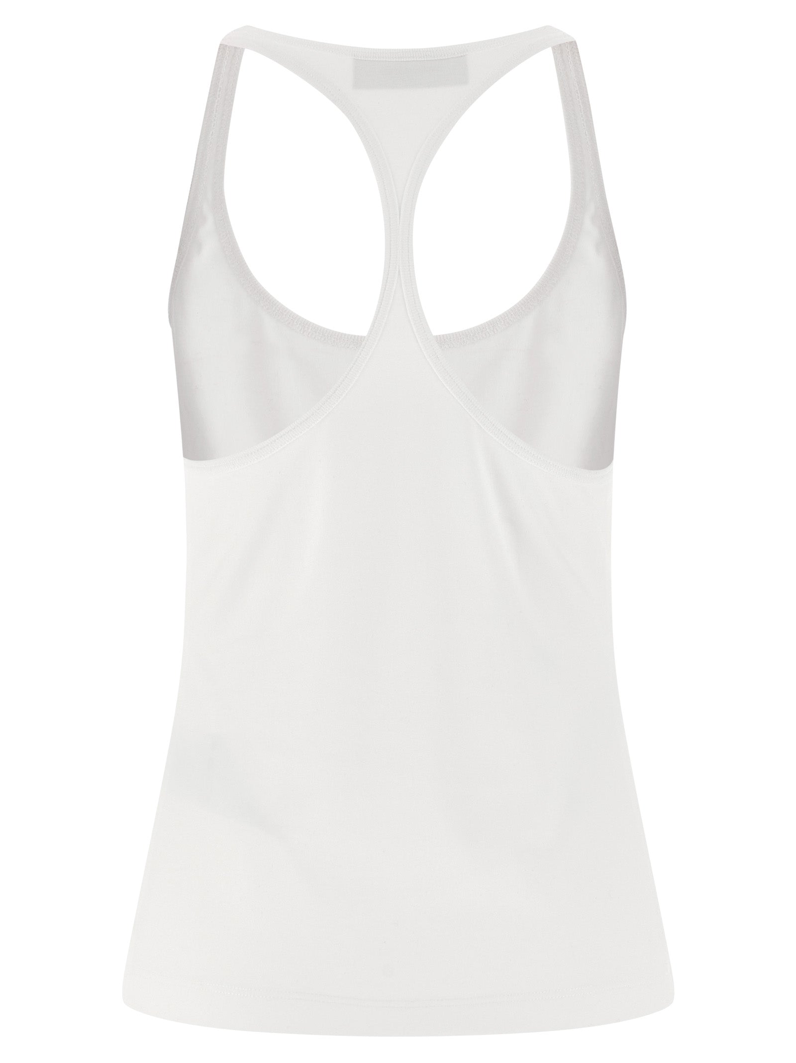 Dsquared2 White Cotton Tank Top