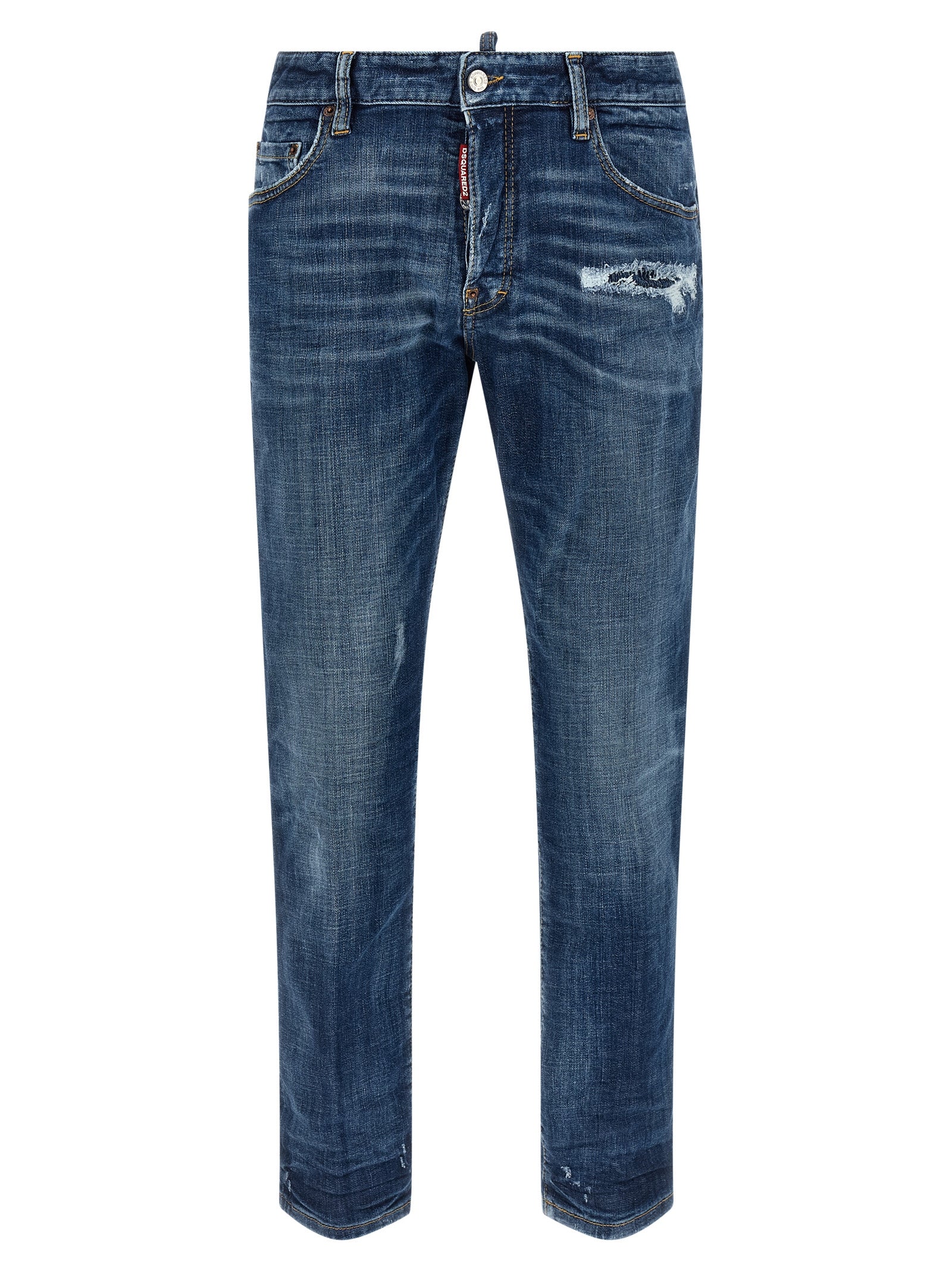Dsquared2 Blue Cotton Denim Jeans