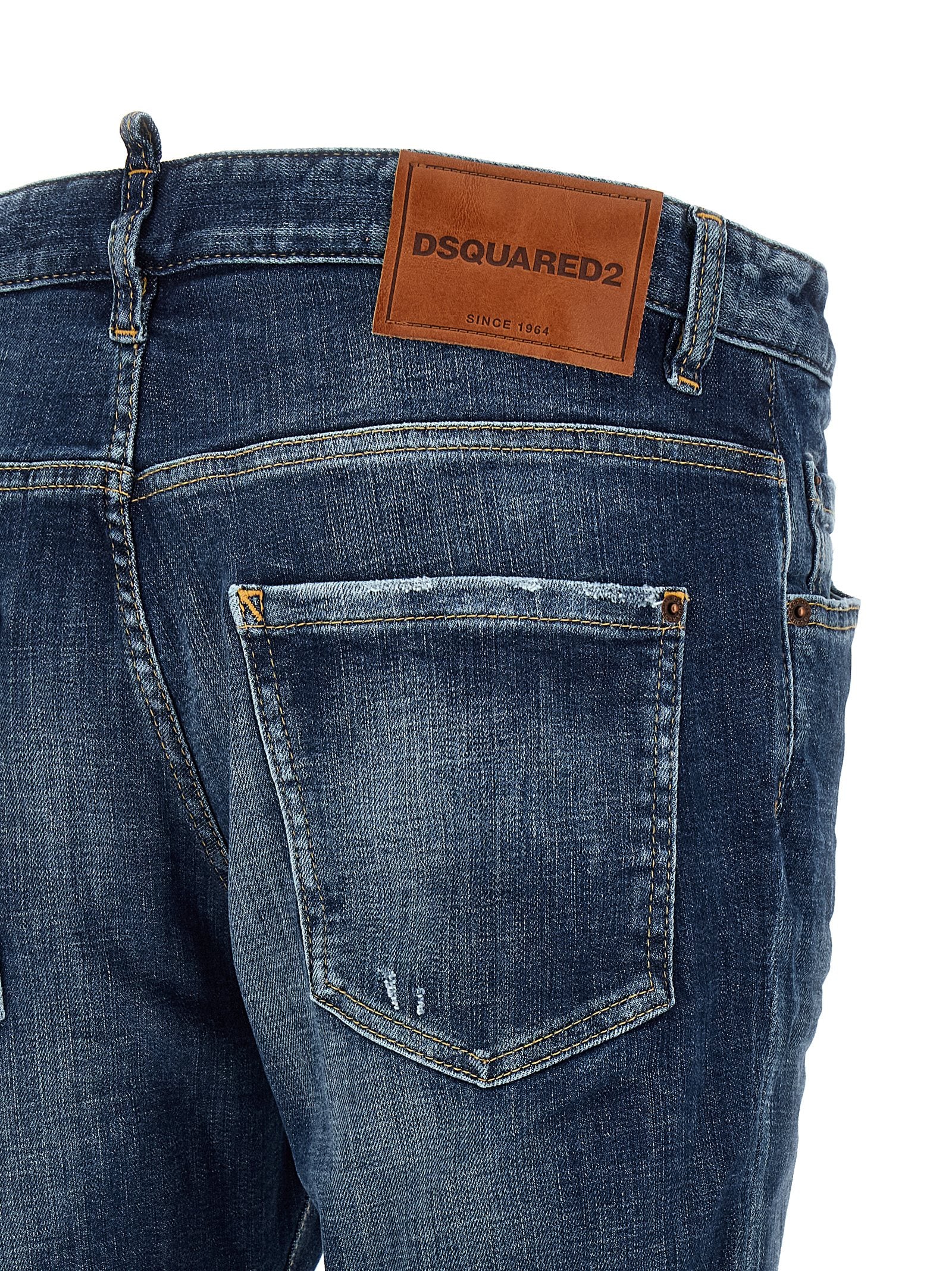 Dsquared2 Blue Cotton Denim Jeans