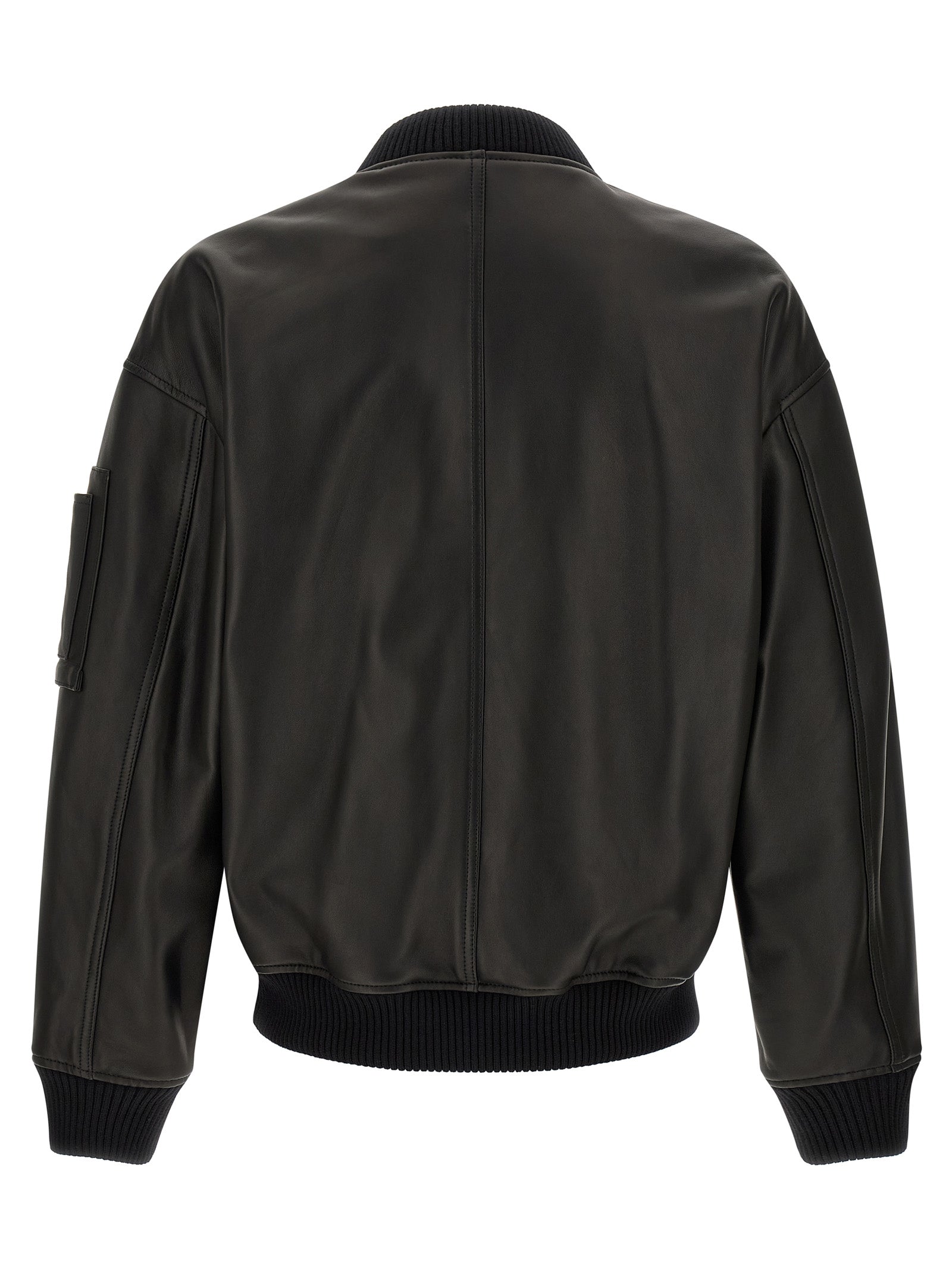 Dsquared2 Black Leather Jacket