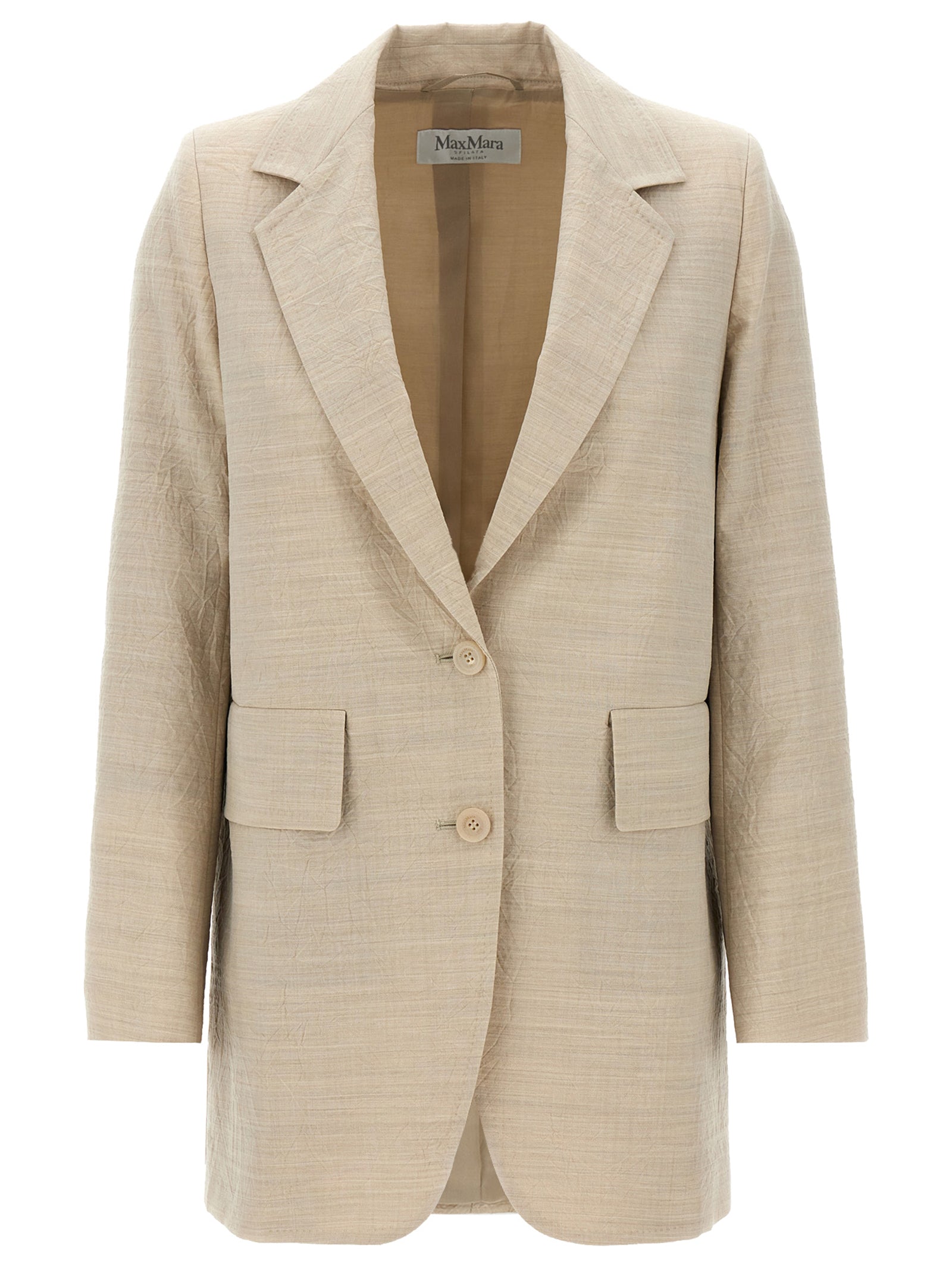 Beige Virgin Wool Blazer