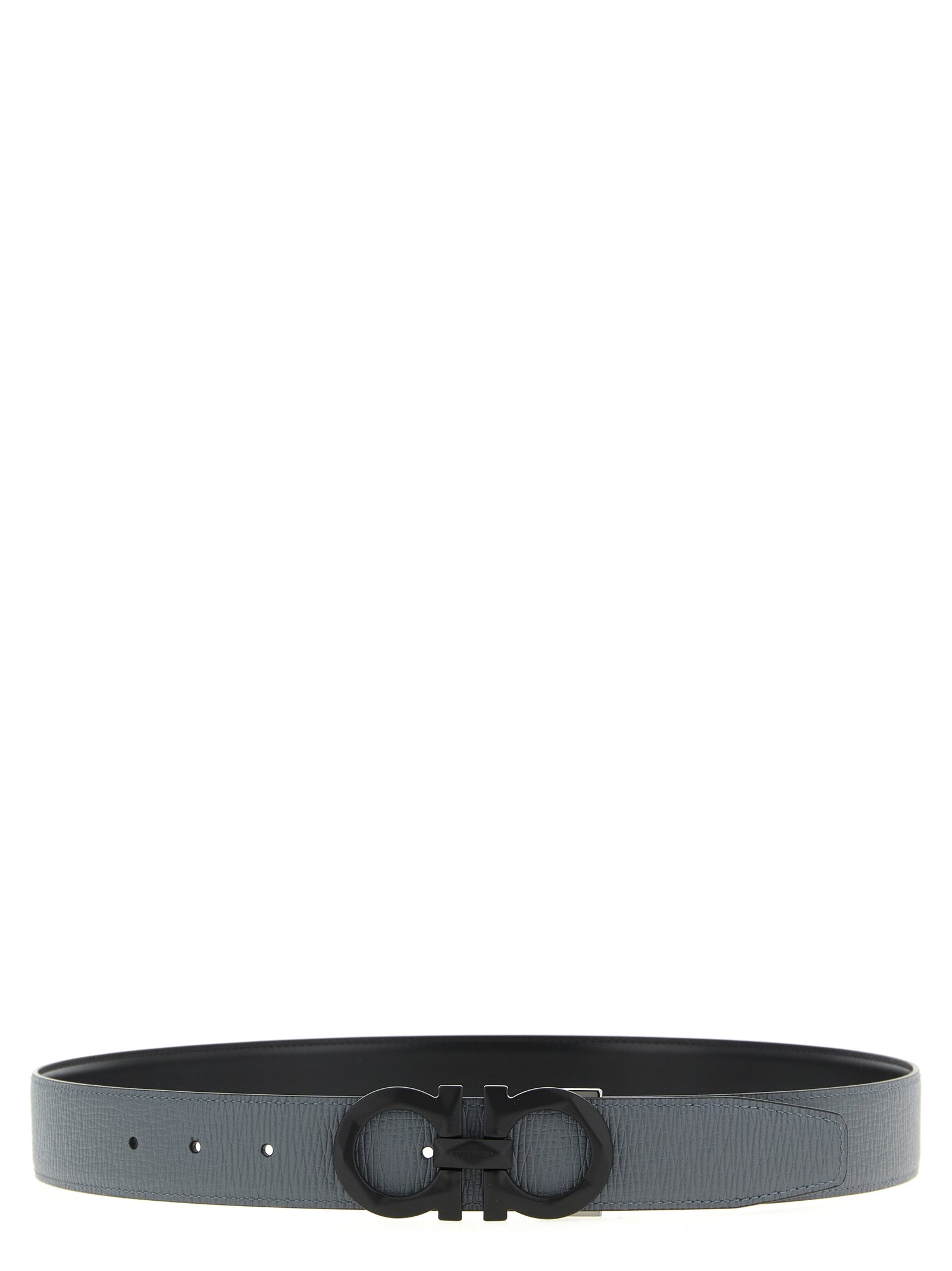 Ferragamo Grey Calfskin Regular Belt