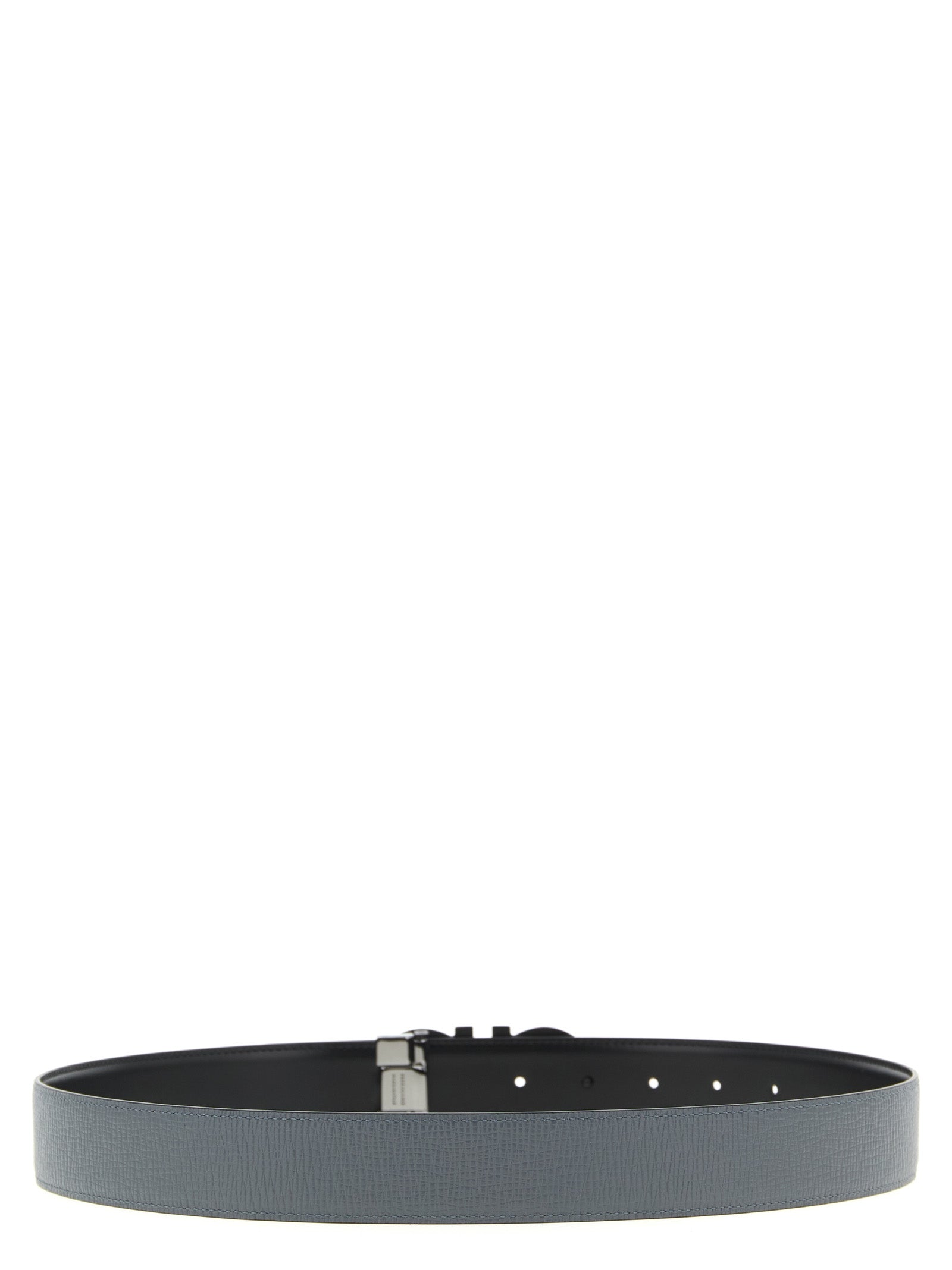 Ferragamo Grey Calfskin Regular Belt