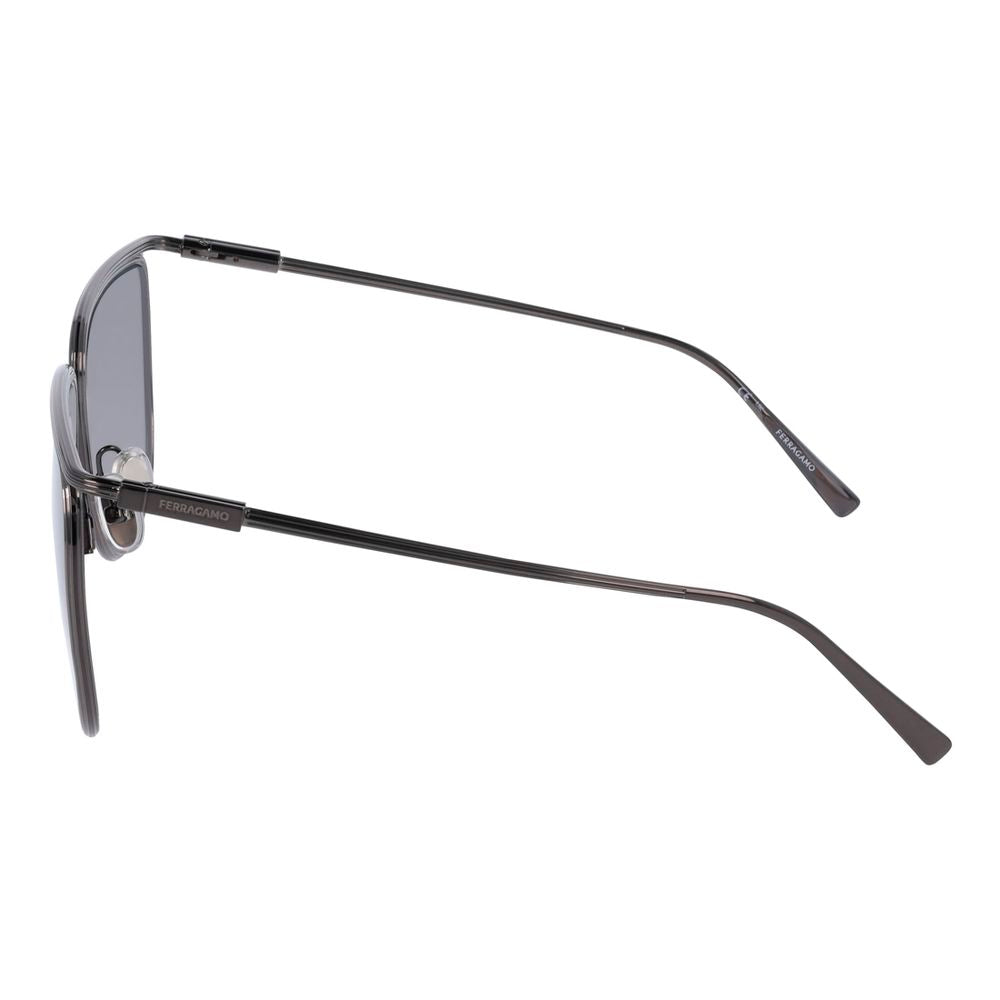 Ferragamo Grey Metal Sunglasses