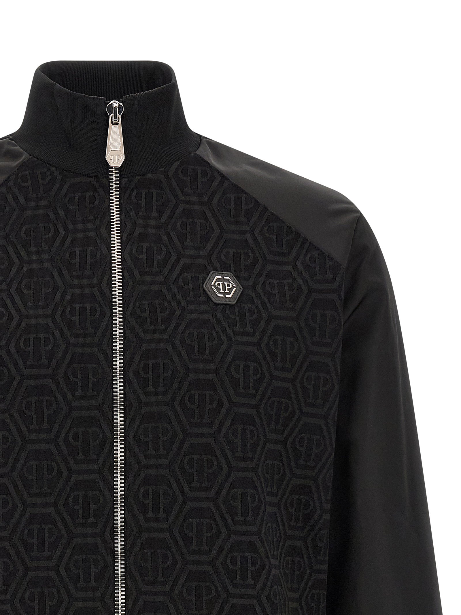Black Cotton Sweatshirt