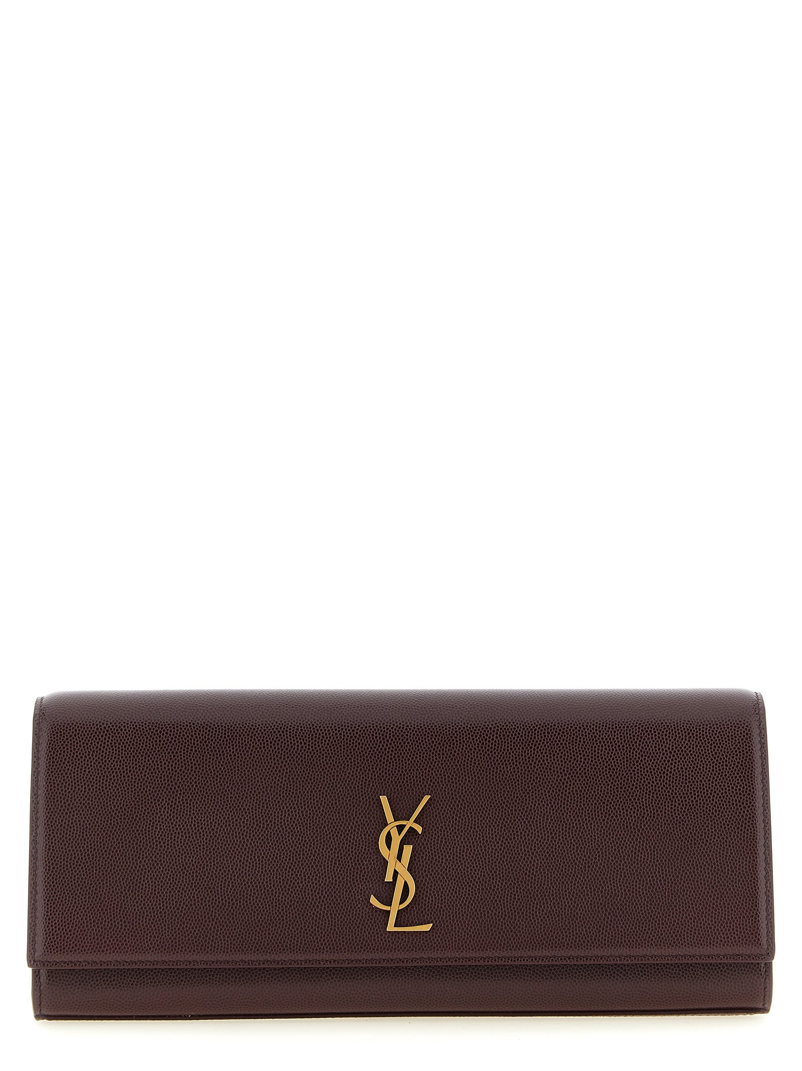 Bordeaux Calfskin Clutch Bag