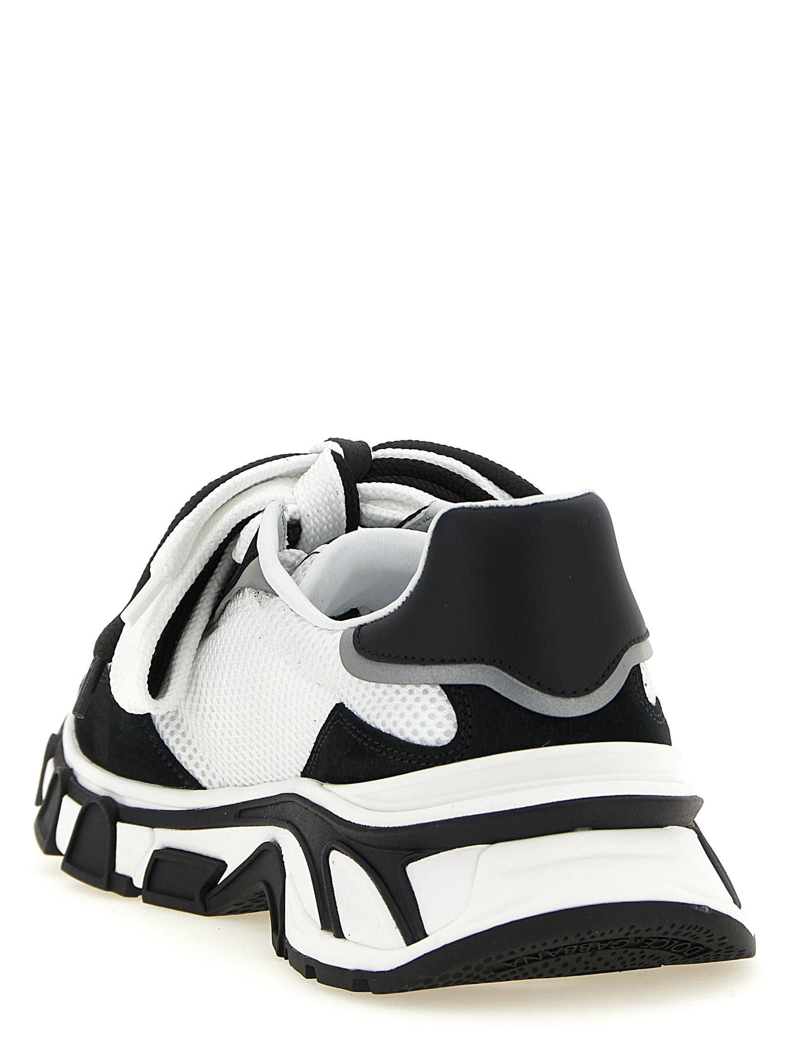 Bicolor Polyester Athletic Sneakers