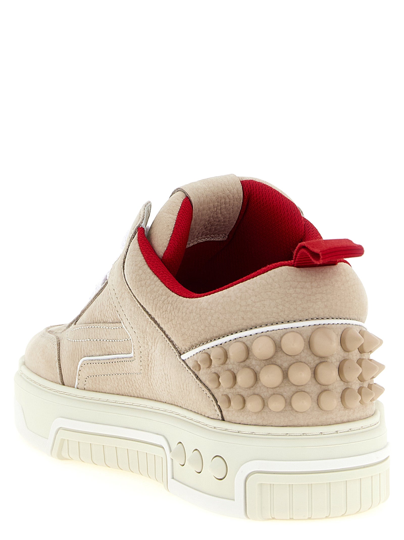 Beige Calfskin Athletic Sneakers