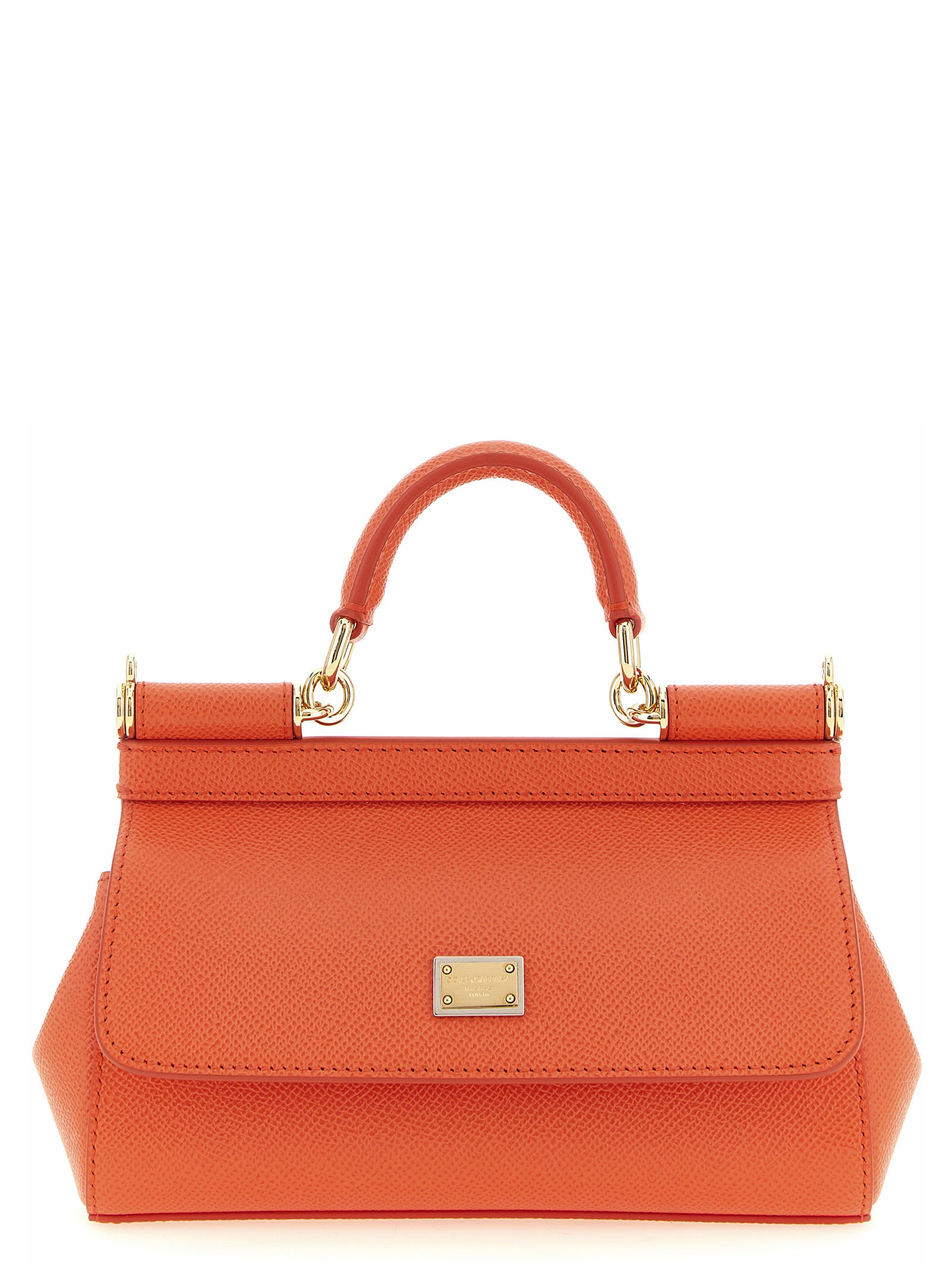 Orange Calfskin Handbag