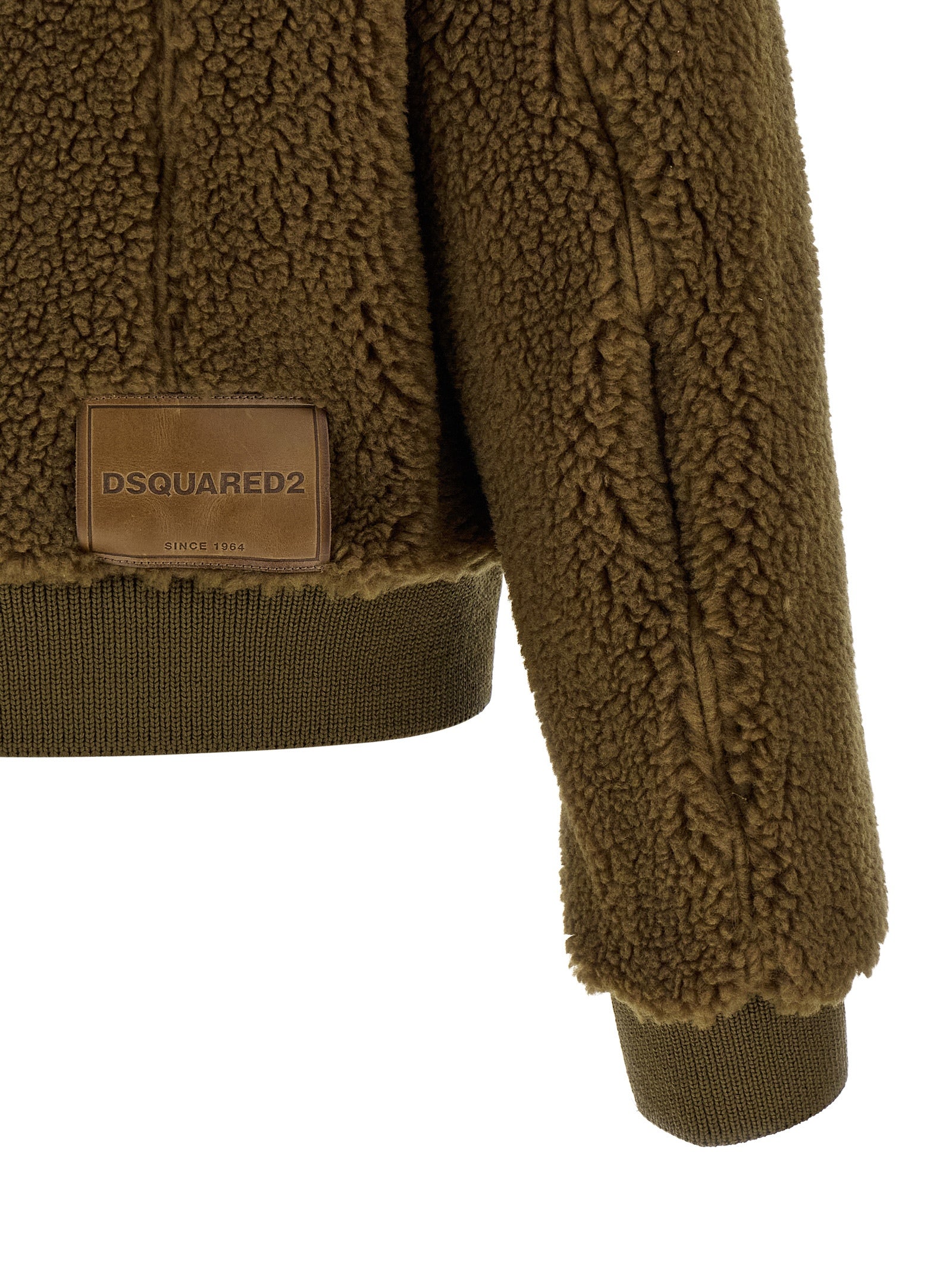 Dsquared2 Brown Polyester Full-Length Jacket