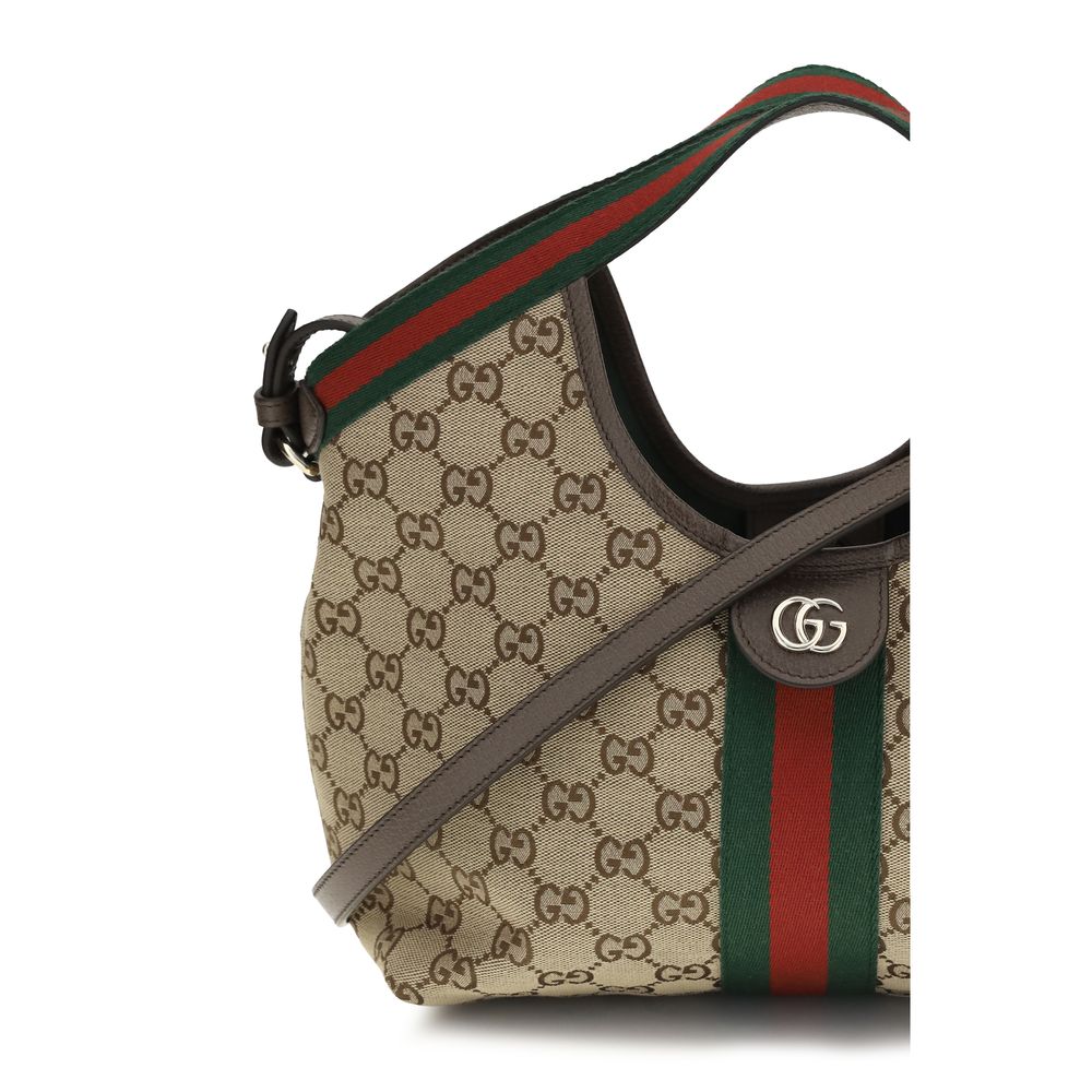 Beige Fabric Shoulder Bag