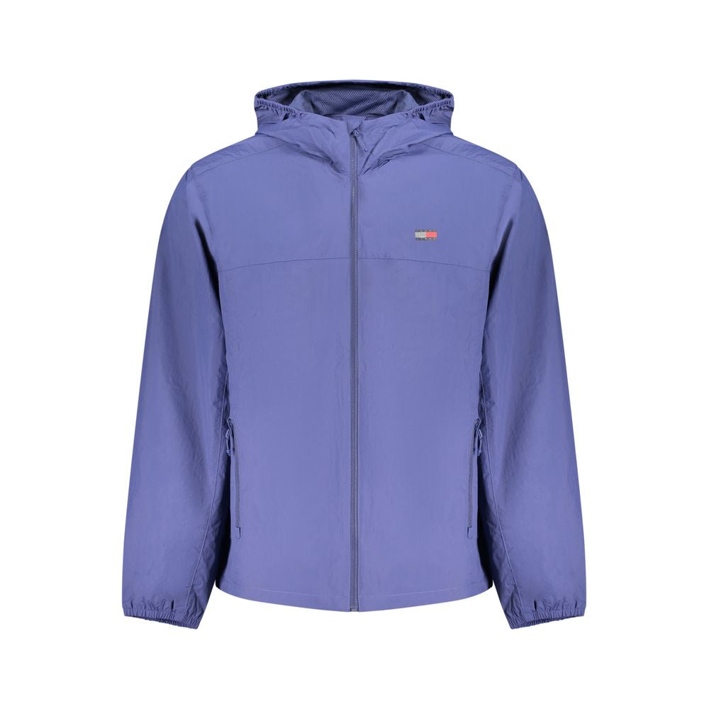 Tommy Hilfiger Blue Recycled Polyamide Hooded Jacket