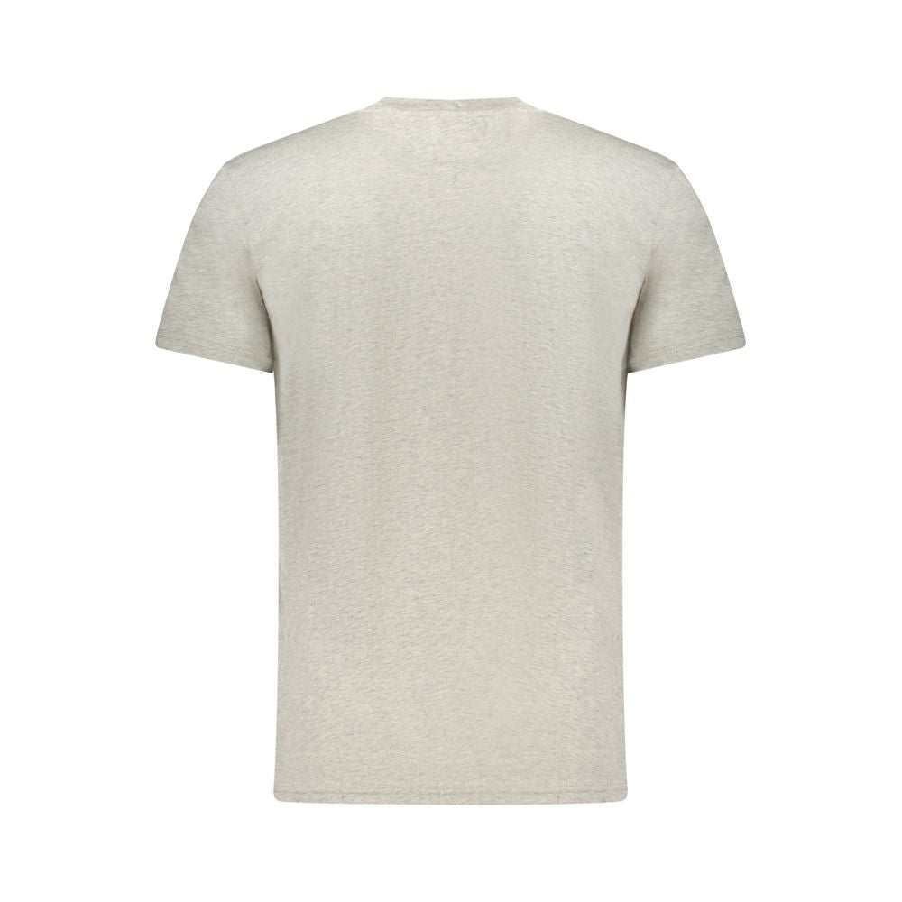 Tommy Hilfiger Grey Cotton Crew Neck T-Shirt