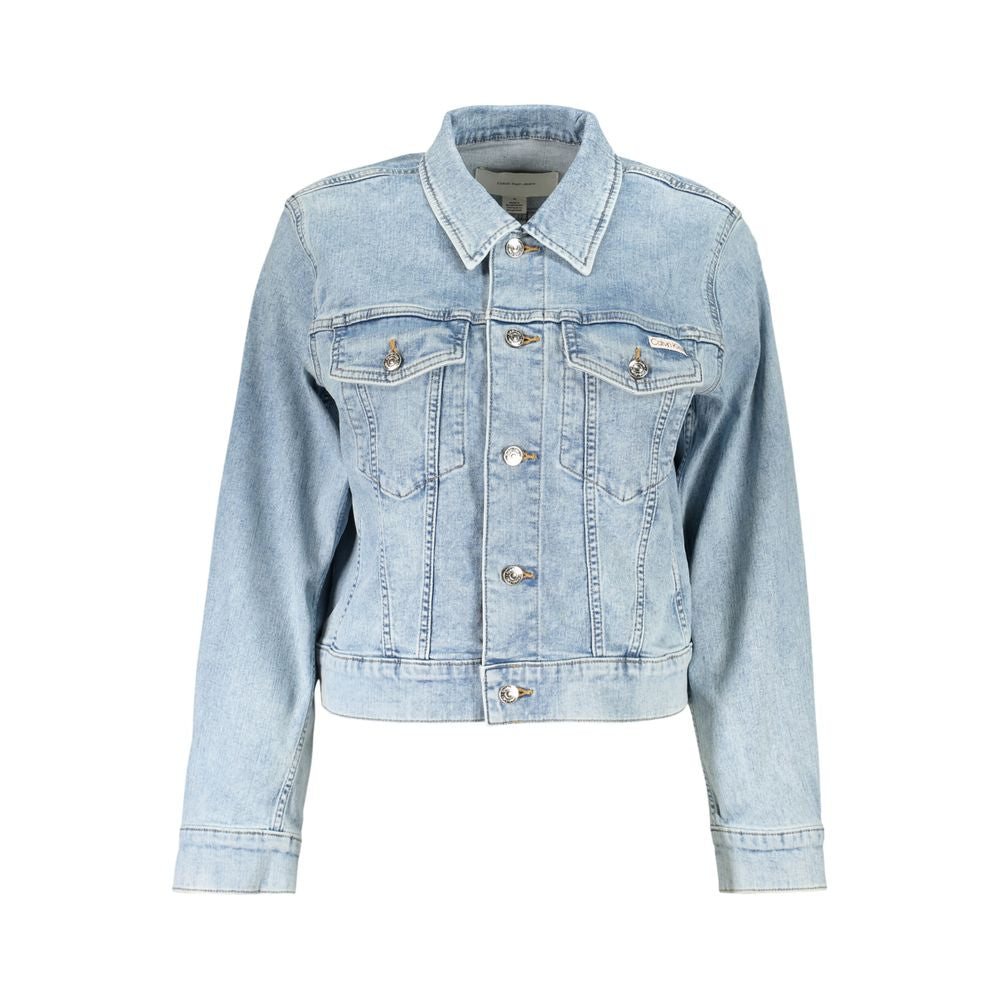 Calvin Klein Light Blue Cotton Jacket