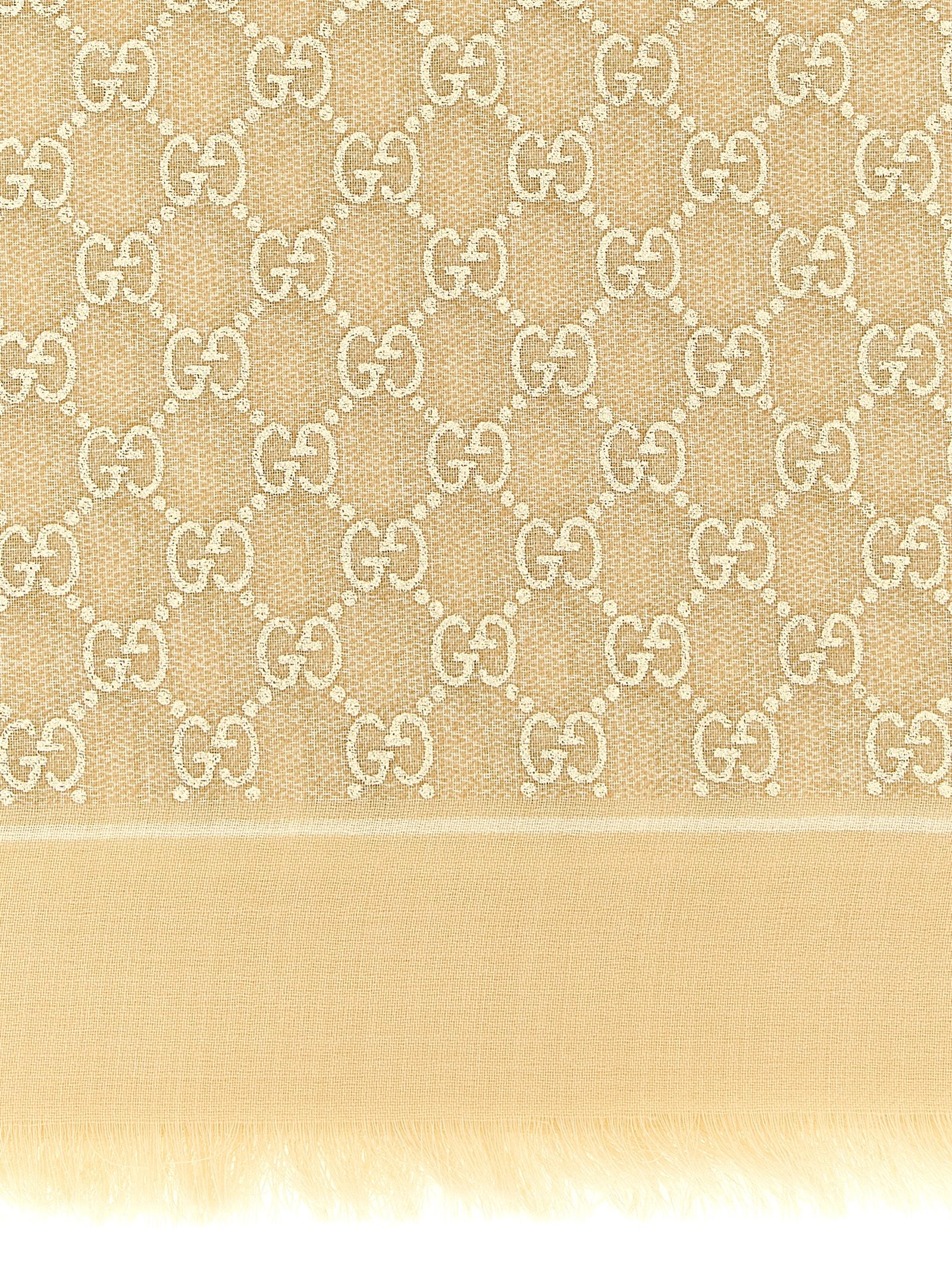 Beige Wool Scarf