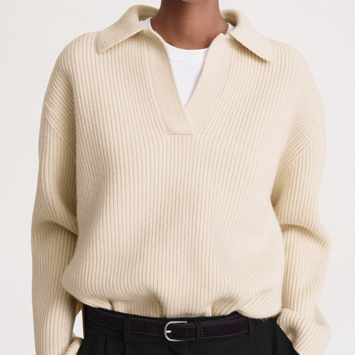 Loose All-match Long-sleeved Knitted Top Signvm Project