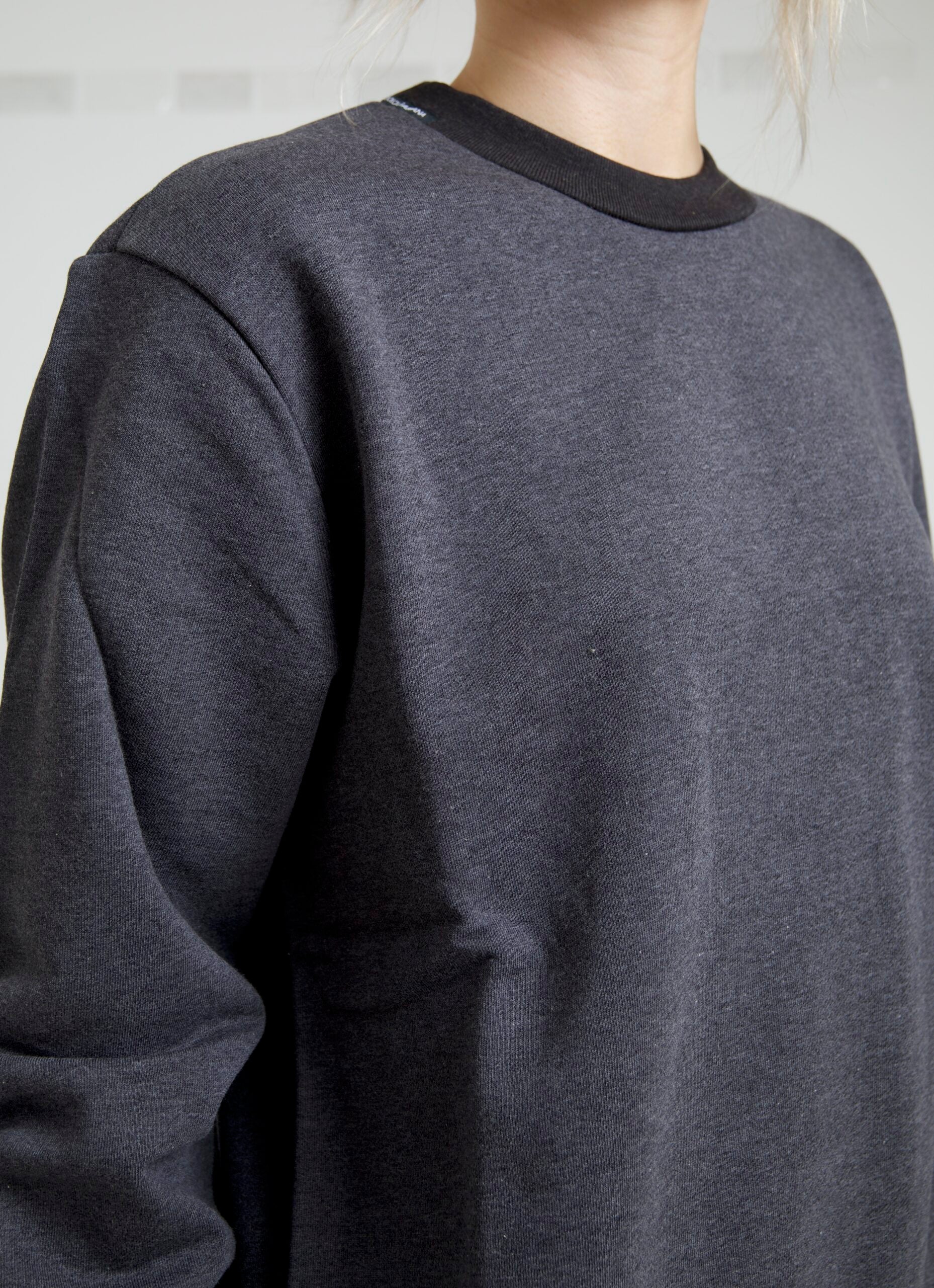 Dolce & Gabbana Dark Gray Cotton Crew Neck Pullover