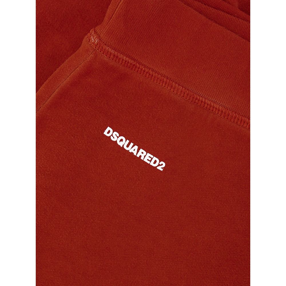 Dsquared2 Red Cotton Athletic Pants