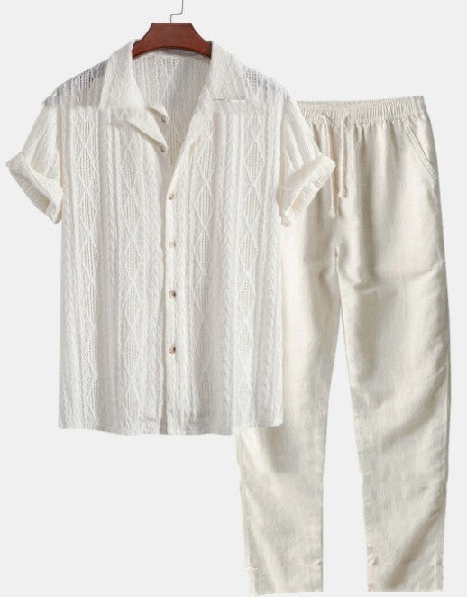 Loose Short Sleeve Shirt Trousers Suit Men Signvm Project