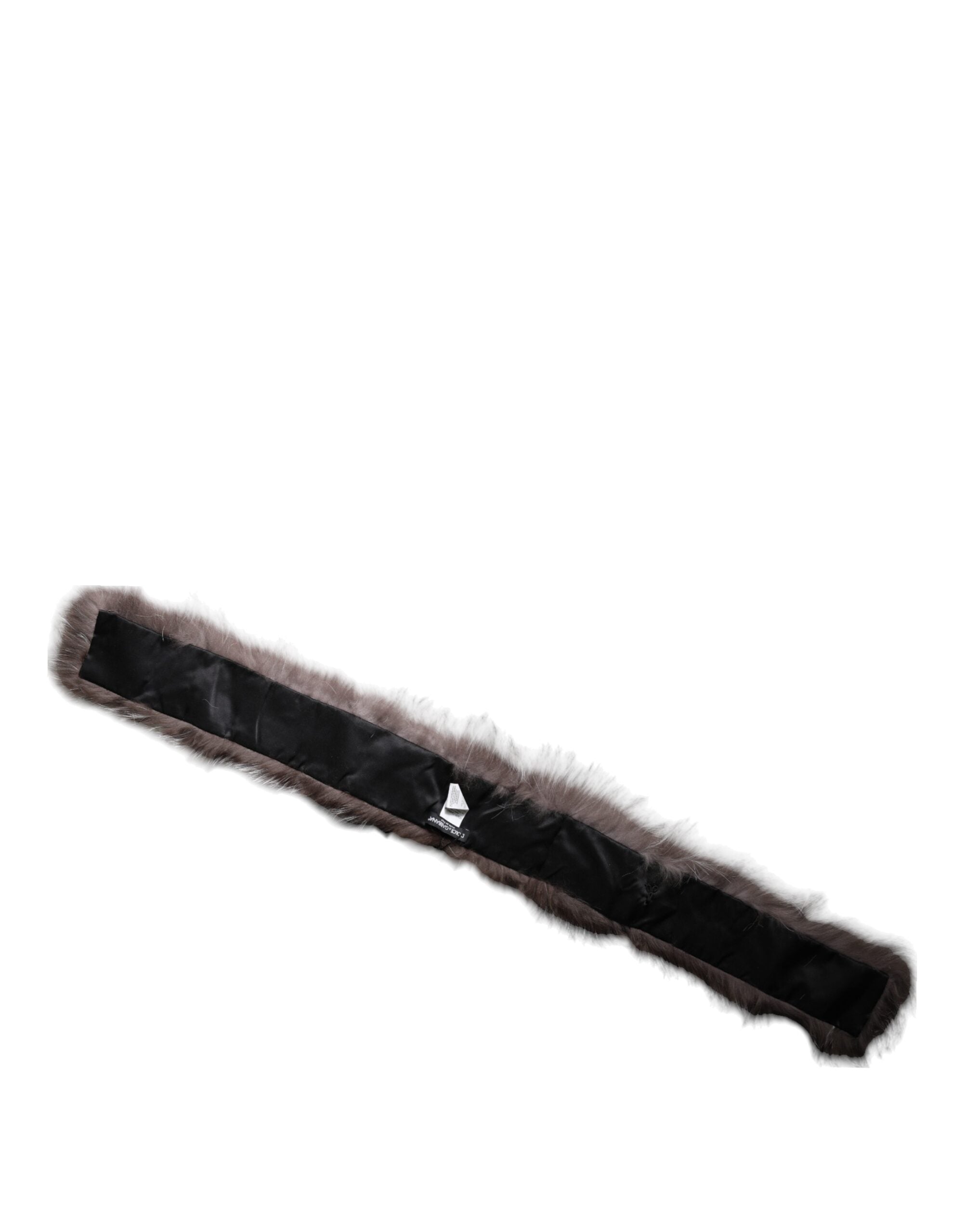 Dolce & Gabbana Grey Silver Fox Fur Scarf