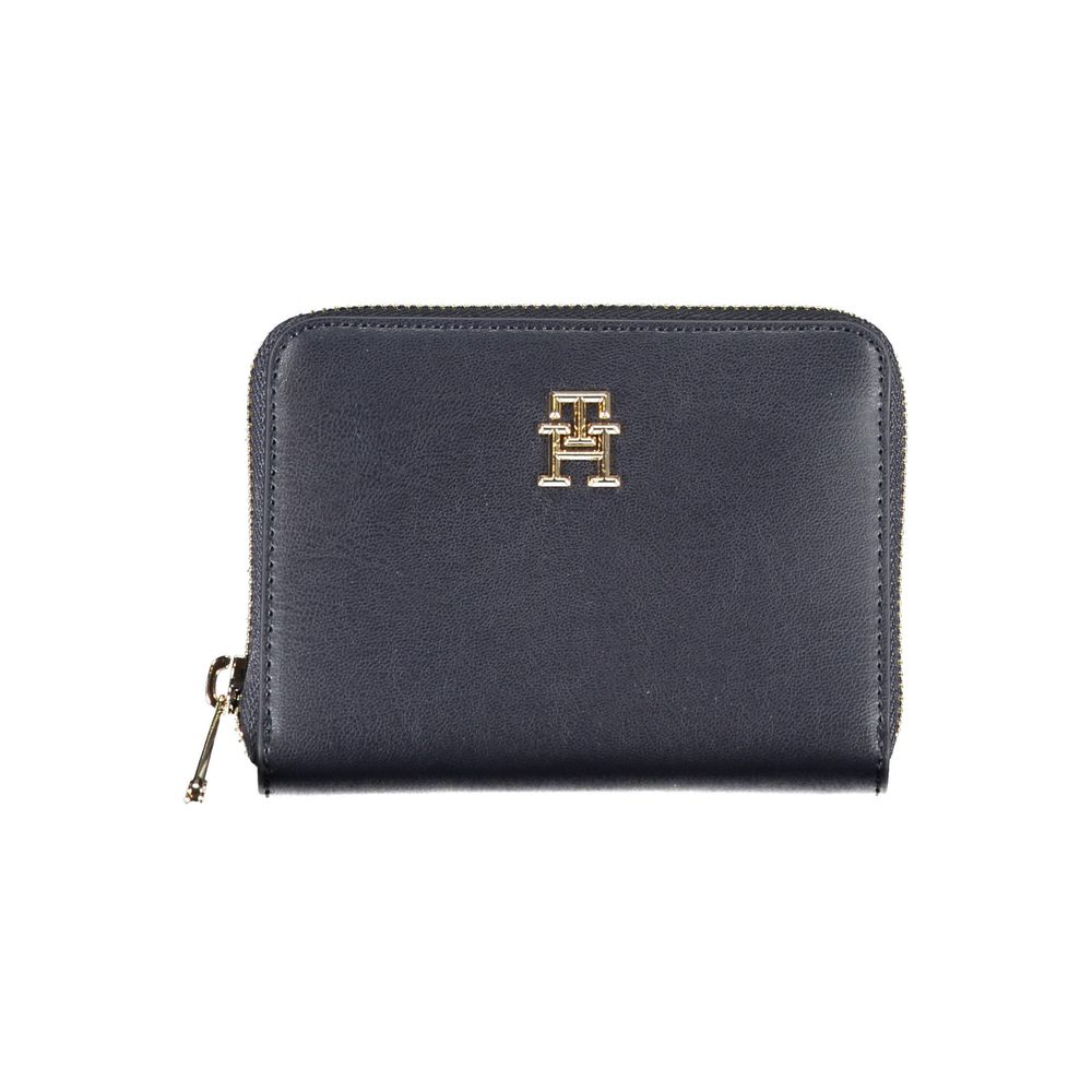 Tommy Hilfiger Blue Polyurethane Wallet
