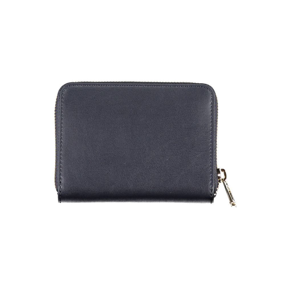 Tommy Hilfiger Blue Polyurethane Wallet