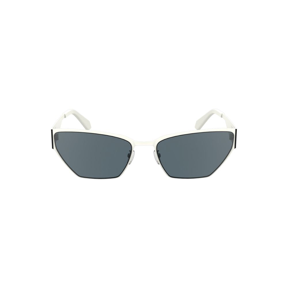 Calvin Klein White Metal Sunglasses