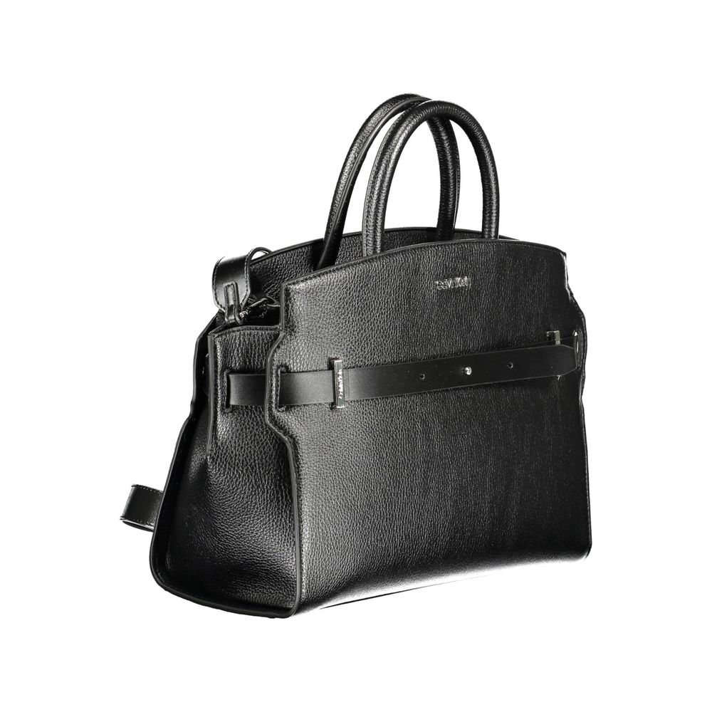 Calvin Klein Black Polyurethane Handbag
