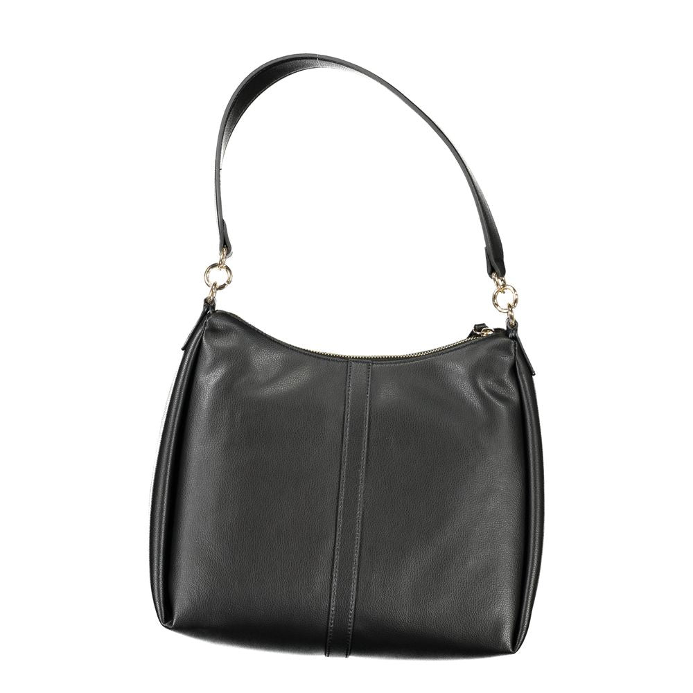 Tommy Hilfiger Black Contrast-Detail Shoulder Bag