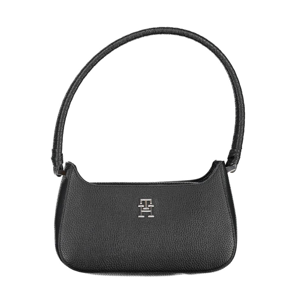 Tommy Hilfiger Black Polyurethane Handbag