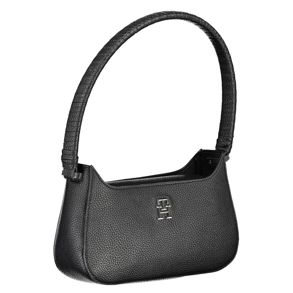 Tommy Hilfiger Black Polyurethane Handbag