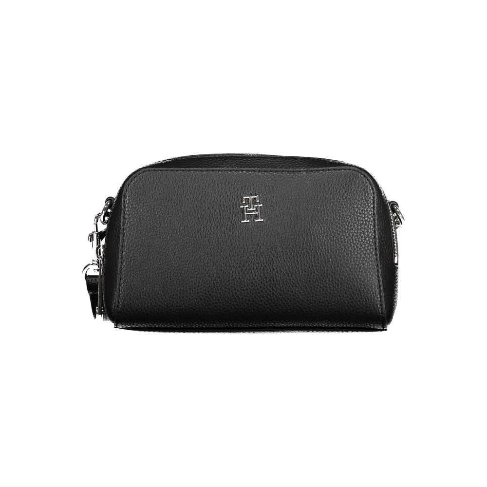 Tommy Hilfiger Black Polyurethane Shoulder Bag