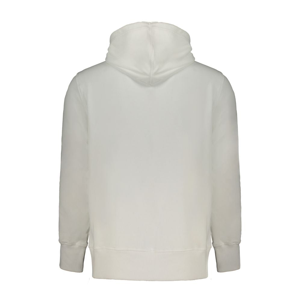 Calvin Klein White Cotton Hooded Sweatshirt