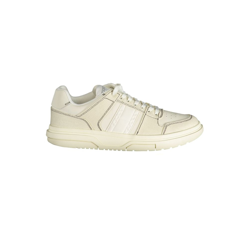 Tommy Hilfiger Black Leather-Blend Sneakers