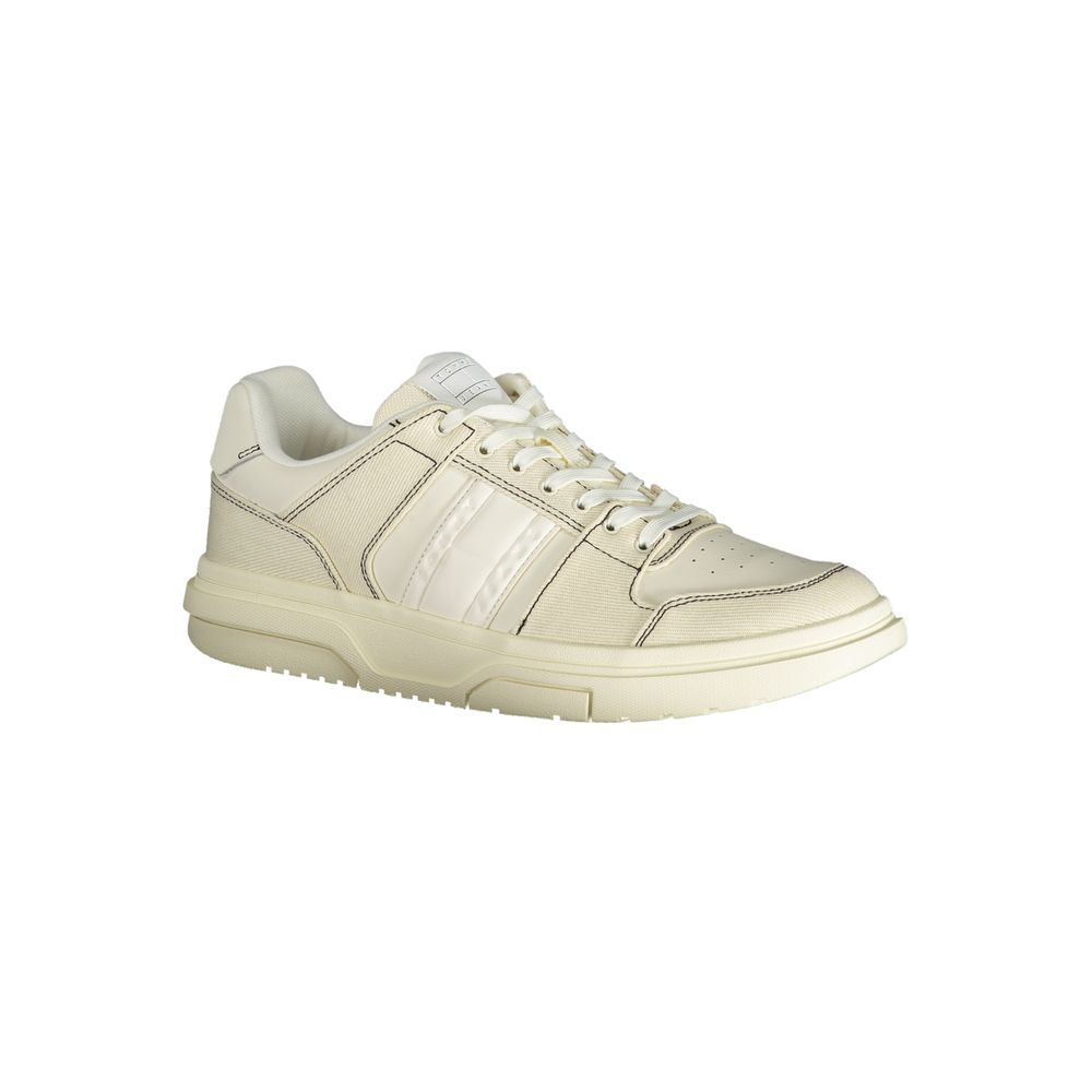 Tommy Hilfiger Black Leather-Blend Sneakers
