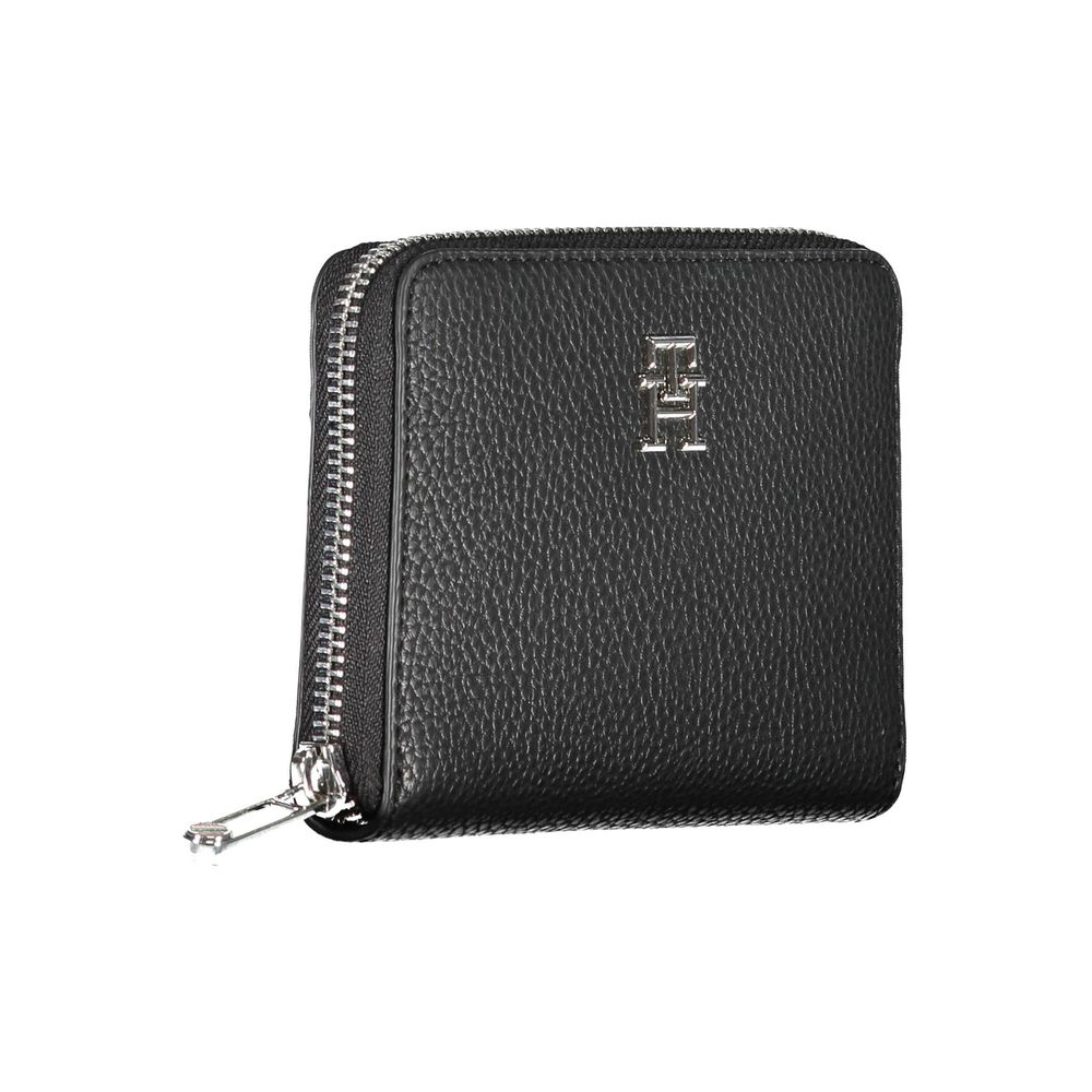 Tommy Hilfiger Black Polyurethane Wallet
