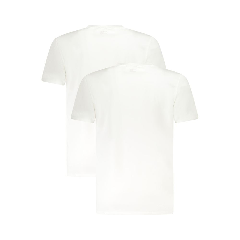 Tommy Hilfiger White Cotton-Elastane Crew-Neck T-Shirt