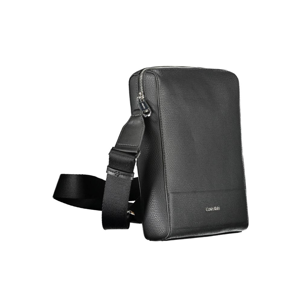 Calvin Klein Black Polyurethane Shoulder Bag