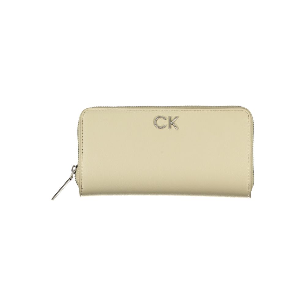Calvin Klein Beige Polyurethane Wallet