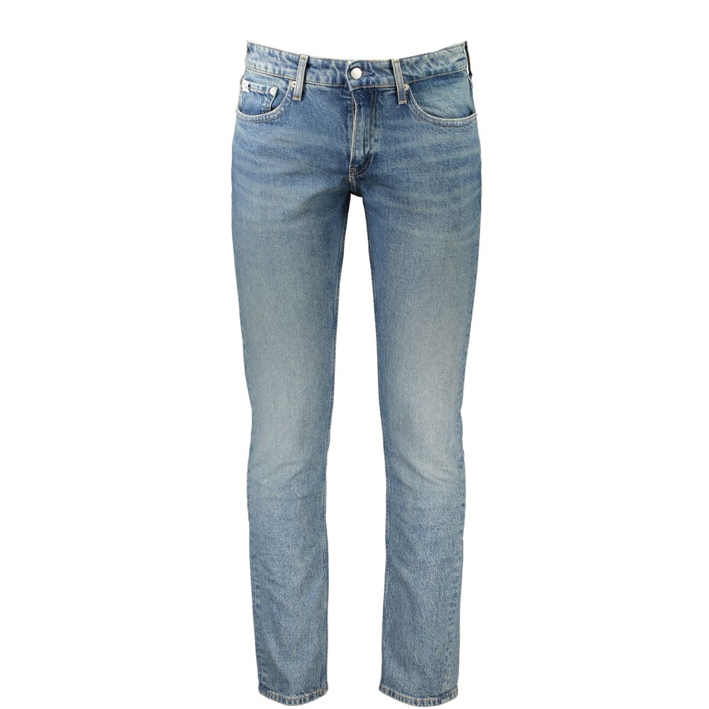 Calvin Klein Blue Cotton Slim Jeans