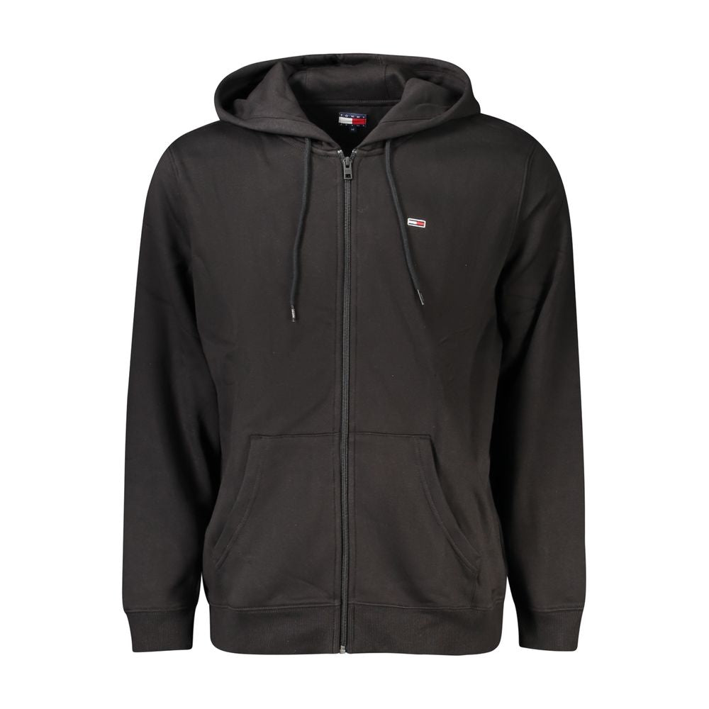 Tommy Hilfiger Cotton Hooded Sweatshirt in Black