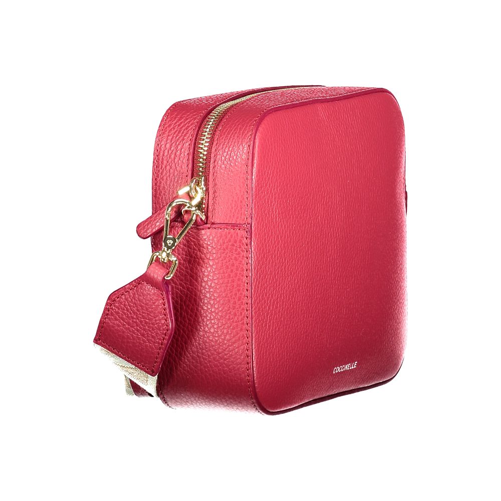 Coccinelle Red Leather Tebe Bag