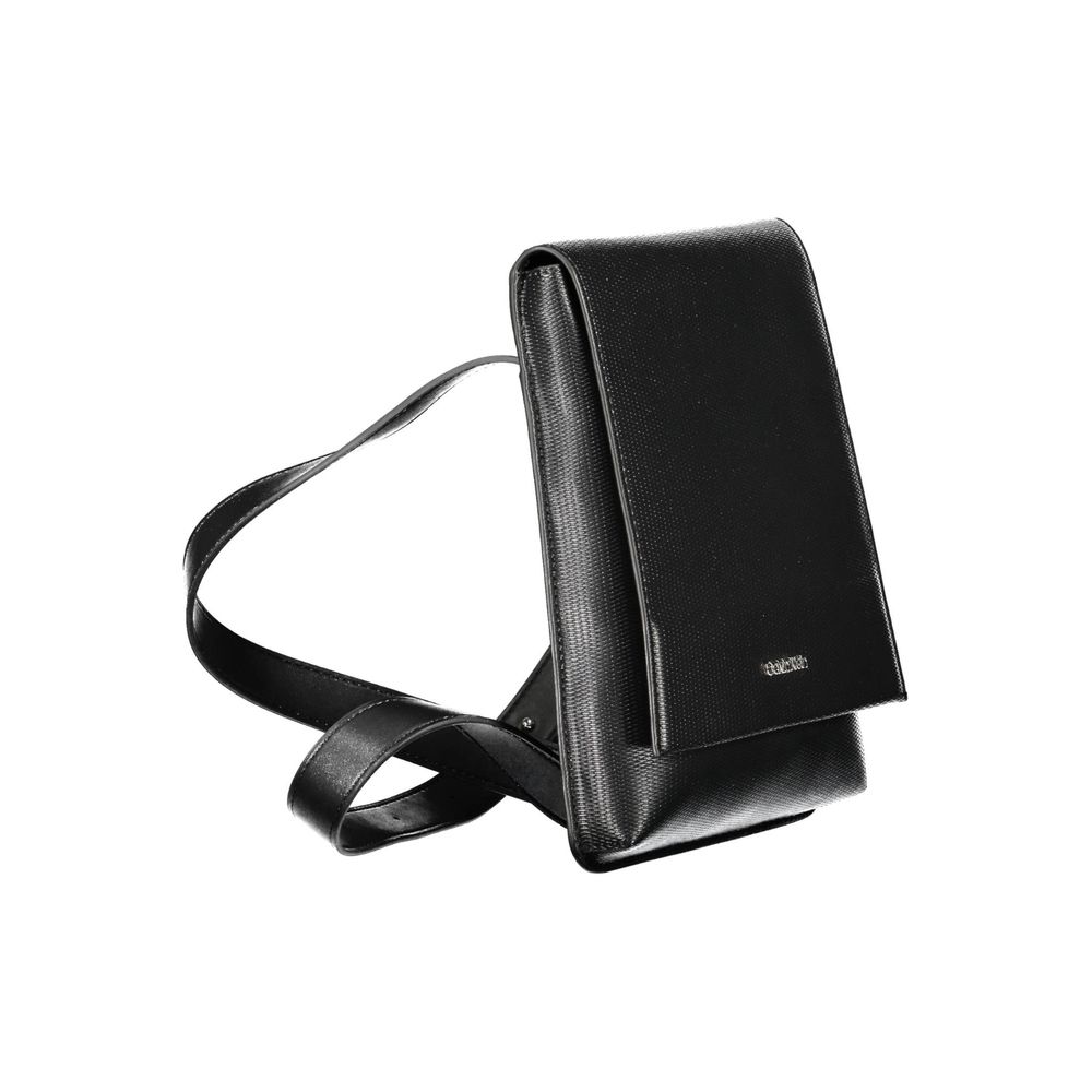 Calvin Klein Black Polyurethane Shoulder Bag