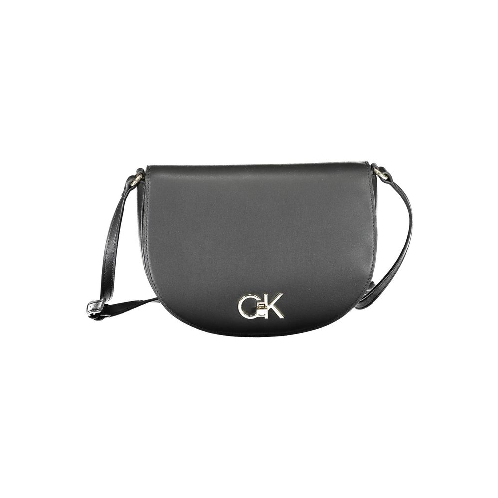 Calvin Klein Black Polyurethane Shoulder Bag